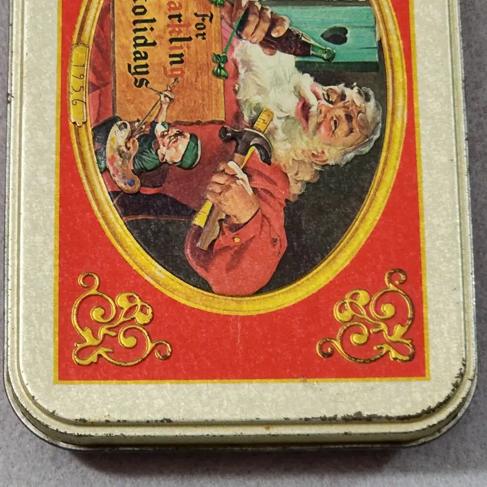 Coca-Cola 2 Deck Playing Cards Tin Box Set For Sparkling Holidays 1999 Vintage